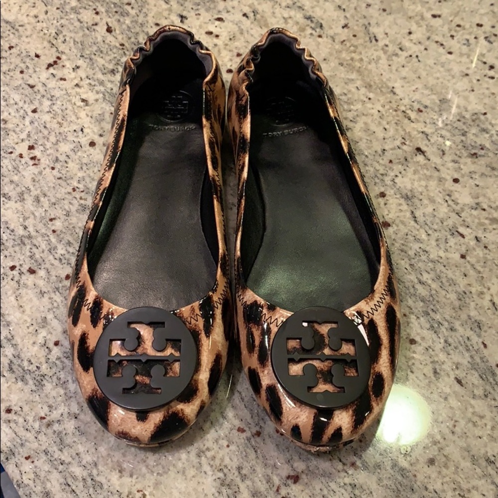 Tory Burch cheetah Minnie flats